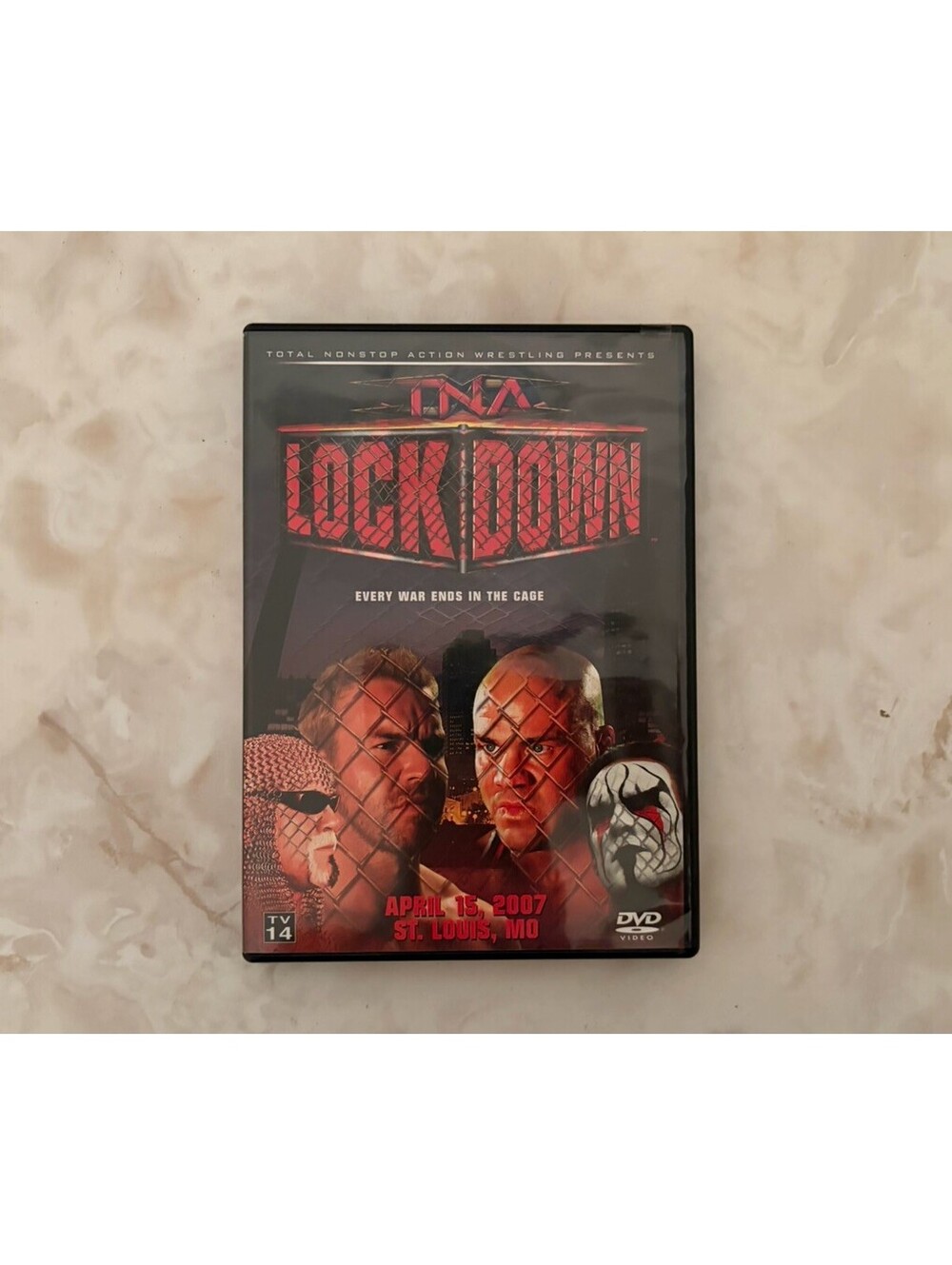 TNA Wrestling - Lockdown 2007 (DVD, 2007) Kurt Angle / Sting / Scott Steiner